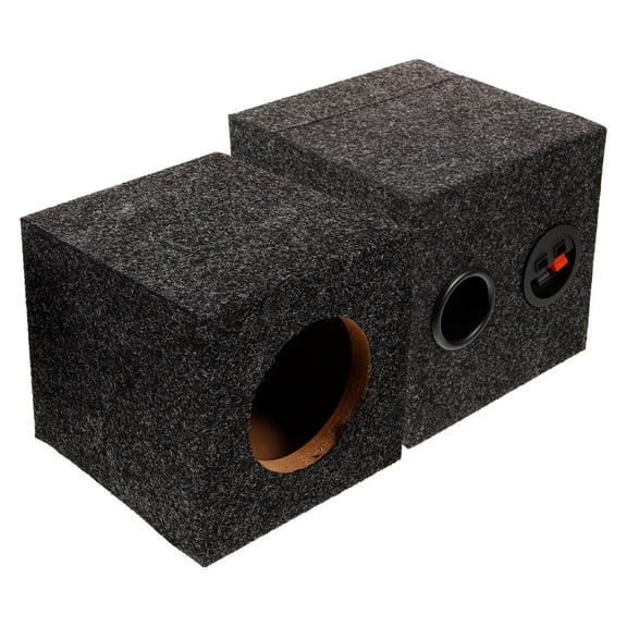 ETHZZLE 1 Pair Car Speaker Supply Subwoofer Box for Professional Technicians 17.5x17x17cm