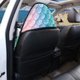 thumbnail image 5 of Uourmeti 1 Pack Car Seat Towel Cover with Mermaid Scale Butterfly, Waterproof Microfiber Towel Seat Cover, Compatible with Van Truck Front Car Seat, 5 of 7