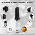 thumbnail image 3 of Yeacher Rechargeable Milk Frother Handheld, Coffee Frother Handheld Rechargeable with USB C Integrated Charging Stand,, 3 of 6