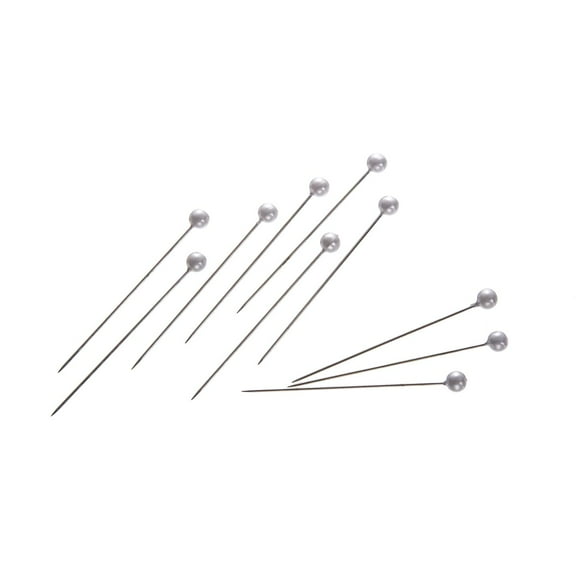 Corsage Pin: Round, Pearlized, White, 2 inches