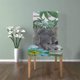 thumbnail image 4 of Funda Protectora para silla elástica ABPHQTO a Rayas con Flores de Elefante acuarela Juego de 1, 4 of 4