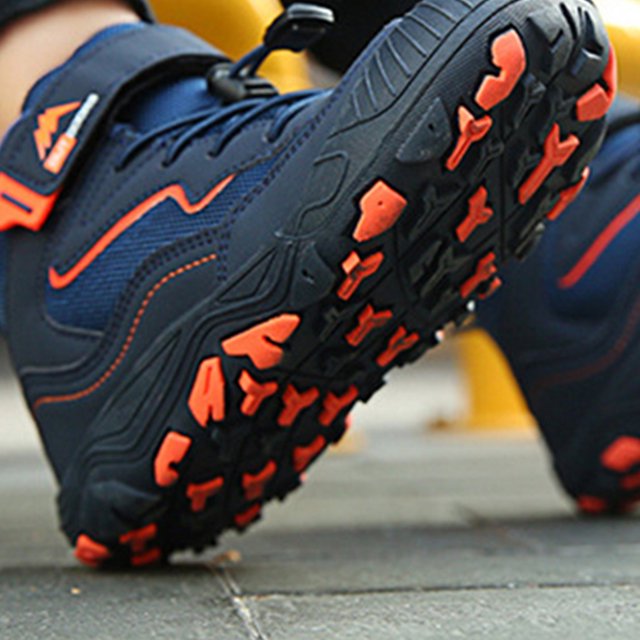 Zapatos de senderismo para niños y niñas, zapatillas de deporte para niños, botas de trekking al aire libre (azul 29) Wdftyju Tenis De Mujer Tenis De Hombre