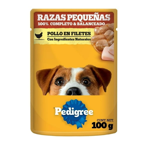 Alimento para Perro Pedigree Razas Pequeñas Pollo en Filetes 100 g