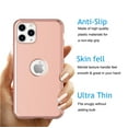 thumbnail image 7 of iPhone 11 Pro Max Case, iPhone 11 Pro Max 6.5" Case, Tekcoo [T360] 11 Pro Max Case W/[Tempered Glass Screen Protector] Ultra Thin Full Body Dual Layers Hard Slim Plastic Phone Cover -[Rose Gold], 7 of 7