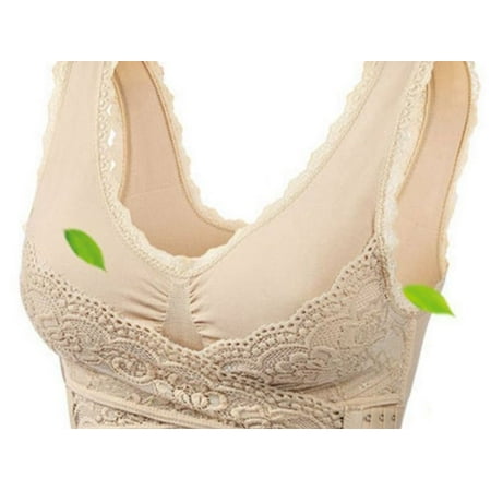 

Solid Color Cross Side Buckle Without Rims Gathered Sports Underwear Sleep Bra