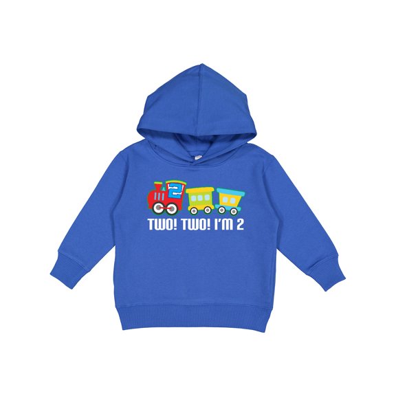 Inktastic 2nd Birthday Two Two Train Toddler Hoodie