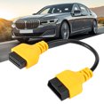 thumbnail image 4 of Obd2 Extension Cable Obd2 Extension Cord Obd2 Adapter Cable Extension Wire Extend Connector 11.8in OBD2 Extension Cable 16Pin Male To Female Extend Cord Connector Diagnostic, 4 of 8