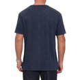 thumbnail image 3 of INSPIRE CHIC Men's Henley Short Sleeve Button Down Jacquard Texture Knitted T-Shirts XL Dark Blue, 3 of 6