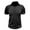 Black, variant on Wyobmus Shirts for Men Stretch Quick Dry Turndown Collar Moisture Wicking Short Sleeve Tee Shirts with Pocket Black