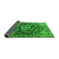 thumbnail image 2 of Ahgly Company Indoor Round Oriental Green Industrial Area Rugs, 4' Round, 2 of 4