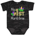 thumbnail image 3 of Inktastic My 1st Mardi Gras with Mask Boys or Girls Baby Bodysuit, 3 of 5