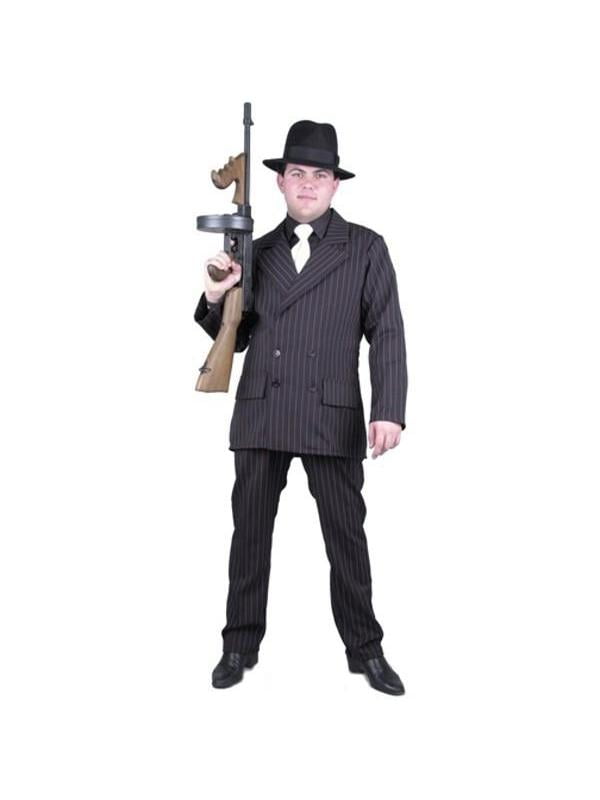 Adult Black/White Gangster Suit Costume - Walmart.com