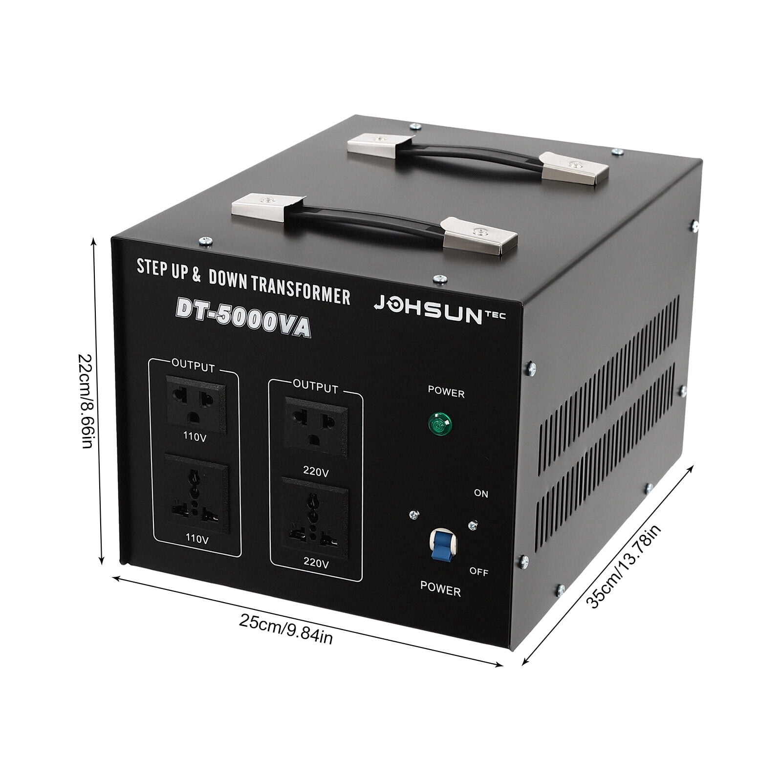 Heavy Duty 5000W Voltage Transformer Step Up/Down 110V to 220V Converter