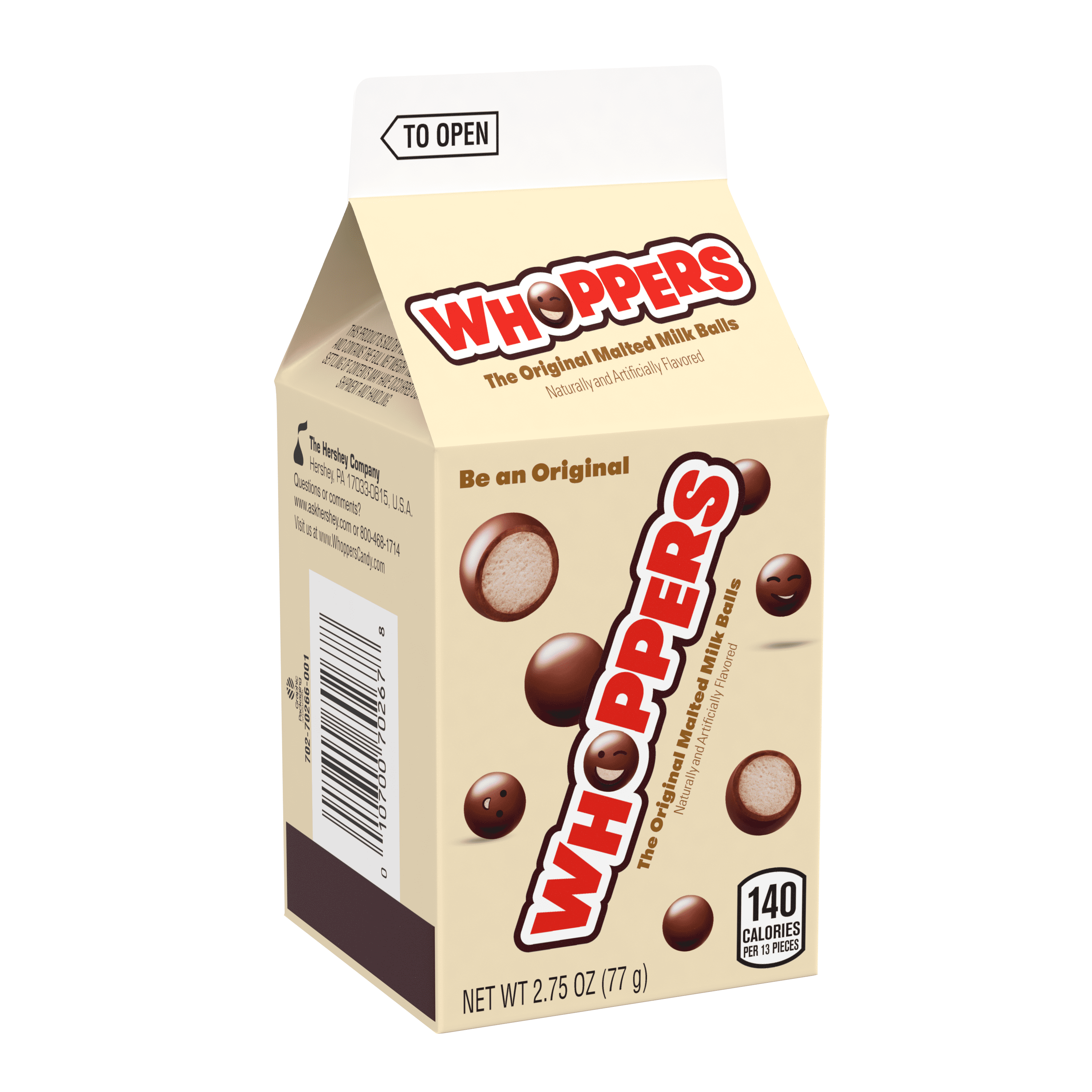 Whoppers, Malted Milk Balls Candy Mini Carton, 2.75 Oz - Walmart.com ...