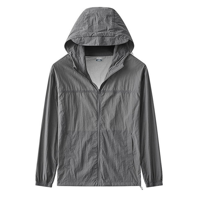 Plebaso Veste de Randonnée UPF 50+ pour Femmes et Hommes à Fermeture Éclair Complète, Chandail à Capuchon de Protection Solaire, Chandails Légers d'Extérieur contre le Soleil