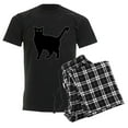 thumbnail image 6 of CafePress - Black Cat Silhouette Men's Dark Pajamas - Men's Dark Loose Fit Cotton Pajama Set, 6 of 7