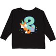 thumbnail image 3 of Inktastic Im 2 Years Old With Fox Boys or Girls Long Sleeve Toddler T-Shirt, 3 of 5