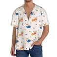 thumbnail image 2 of Picia Corgi Dog And Heart Men's Linen Shirts Short Sleeve Cuban Beach Shirts Casual Shirts Button Down Shirt for Men Beach Summer Wedding Shirt-Large, 2 of 7