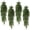 A, variant on 4 Pcs Christmas Green Garland Adorn With Velvet Ribbon Bow, Artificial Wreath For Front Door Wall Porch And Holiday Party Decor