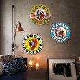 thumbnail image 3 of Placa Metal Vintage Ygjytge Gasolina Pintura Redonda 30x30cm 3 Uds, 3 of 8