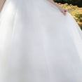 thumbnail image 4 of Girls off-Shoulder Tulle Ball Gown with Ruffles & Sequins, formal Princess Dress for 3-13 Years Old, Ideal for Birthdays & Flower Girl Events White 12 Years, 4 of 8