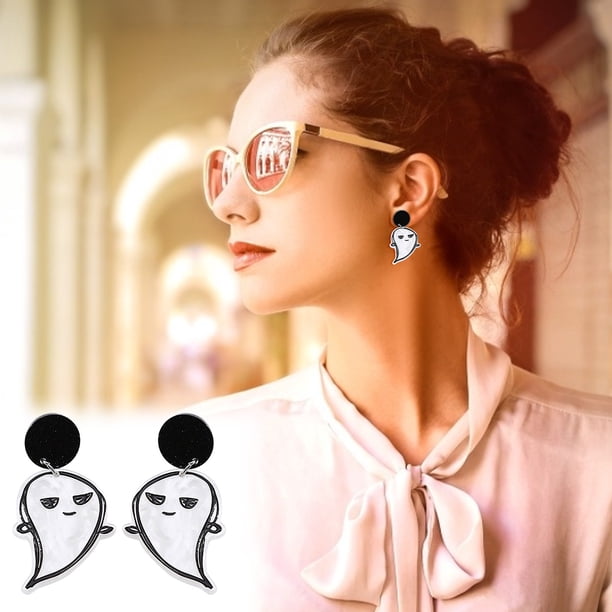 Pendientes de joyería de Halloween de vacaciones de acrílico de moda para mujer Wmkox8yi sjalhkljlk4623