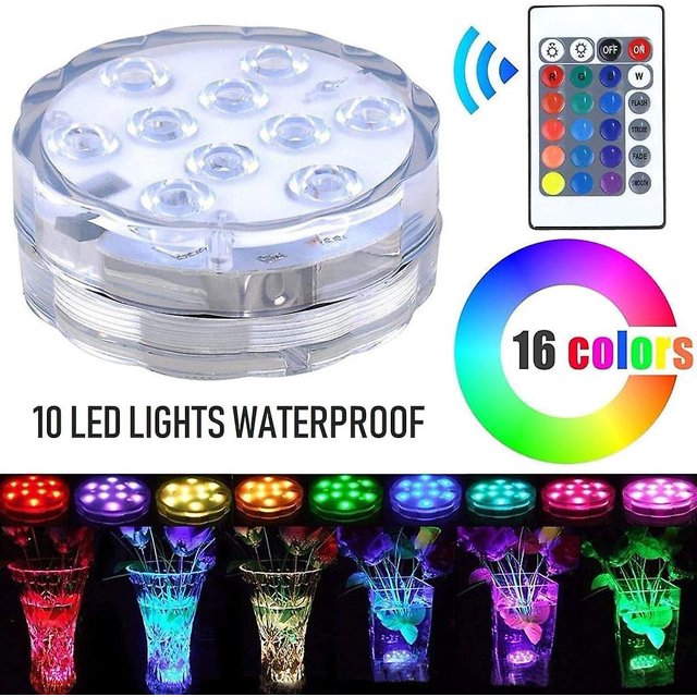 Luces LED subacuáticas 10 luces LED subacuáticas impermeables Ip68