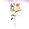 thumbnail image 2 of Simulated Lily Flower Creative Artificial Red Lily Flower Decorative Fake Flower Bouquet for Home Office Decor (Red), 2 of 9