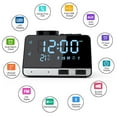 thumbnail image 3 of Radio Réveil avec Haut-Parleur Bluetooth Station de Recharge/chargeurs de Téléphone avec Double port USB pour /iPad/iPod/Android et Tablettes, 3 of 8