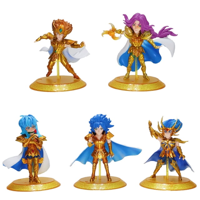 Figure Toy Collection Saint Seiya Anime, 5 unidades, modelo 10-11 cm