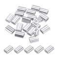 thumbnail image 1 of Unique Bargains 1/8' Aluminum Crimping Loop Sleeves, for Wire Rope Sleeves, Silver Tone 30 Pcs, 1 of 5