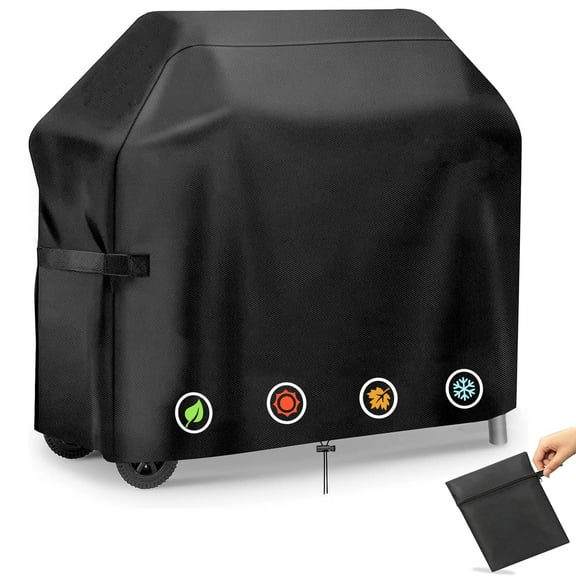 Grill Cover 72 inch, BBQ Gas Grill Cover for Outdoor Grill, Charbroil Grill Cover Barbecue Waterproof, Anti-UV for Weber Char-Broil Monument, Dyna-glo Nexgrill Spun Polyester