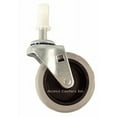 thumbnail image 3 of 4" Cart Replacement Stem Caster Set - Rubber Wheel, 3 of 4