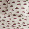 thumbnail image 3 of Woolrich Flannel Cotton Sheet Set, King, Tan Cars, 3 of 6