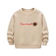 thumbnail image 3 of THDHVS Boys Shirts,Kid's Print Round Neck Long sleeve Fleece Top Mid Size Kid's Casual and Comfortable Hoodie Khaki 9 10 Years, 3 of 6