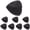 Black, variant on WRISTBIQUE 4Pair Black Bra Inserts Bra Pads Pushup Providing and Secure Fit