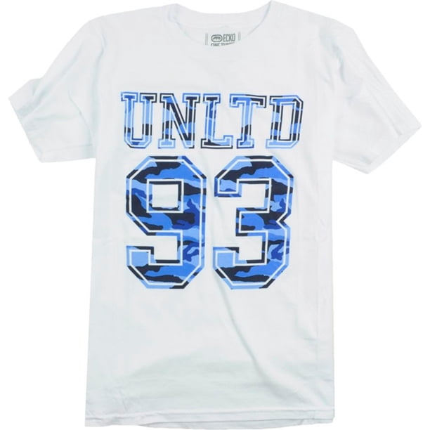 Ecko Unltd. Camiseta gráfica Fine Tuned 93 Infinity Camo para hombre, blanca, grande