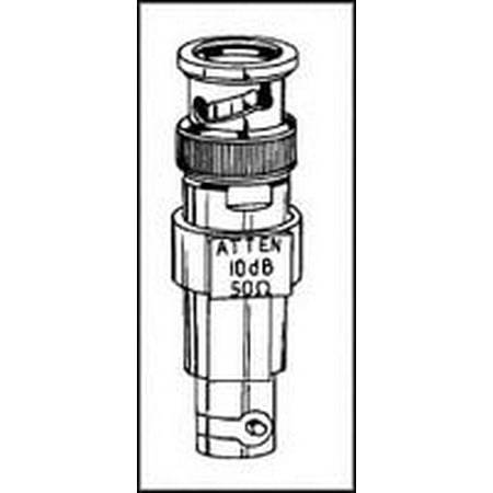 - Pomona 4108-6DB Brass BNC Male and Female Attenuator, 50 ohms Nominal Impedance, 6db Attenuator