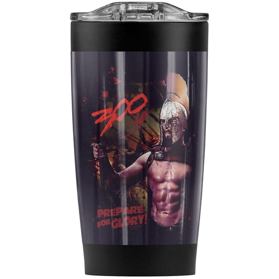 300 Movie Prepare For Glory Stainless Steel Tumbler 20 oz Coffee Travel Mug/Cup, Vacuum Insulated & Double Wall with Leakproof Sliding Lid | Great for Hot Drinks and Cold Beverages