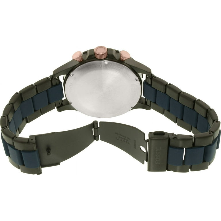 Men's Nate JR1494 Black Stainless-Steel Quartz Dress Watch