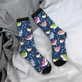 thumbnail image 5 of Rateoe Colorful Cartoon Shark for Women Casual Calf Socks - Cute Crew Socks - Thin Soft Above Ankle Socks Size 5-11, 5 of 6