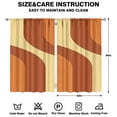 thumbnail image 2 of Modern Abstract Geometric Lines Boho Curtains-Blackout Curtains Bedroom Decor Living Room Darkening Grommet Window Drapes 2 Panels Set 52"x 84", 2 of 2