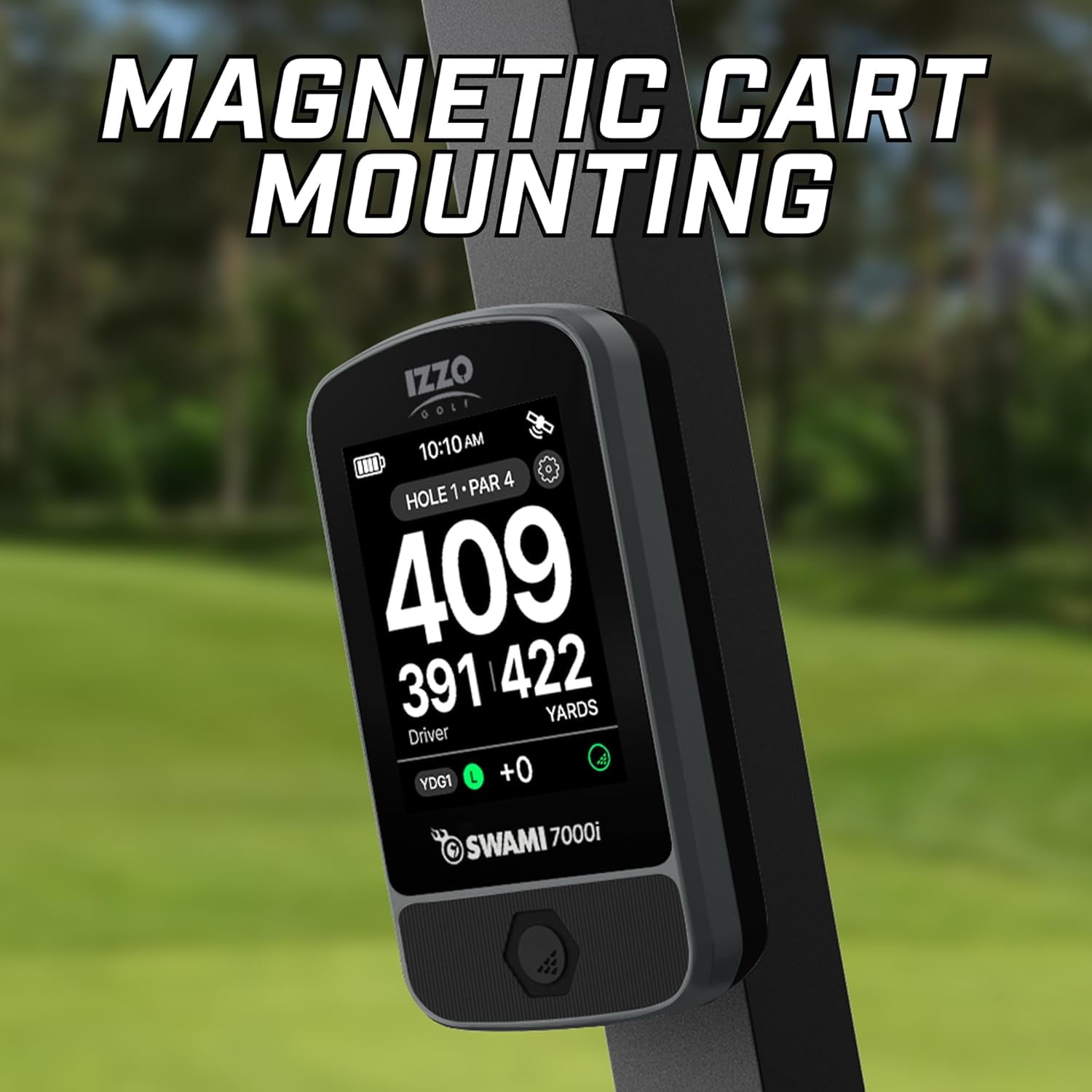 Izzo Swami Golf GPS Rangefinder - Color Display & Scorekeeper, Grey