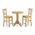 thumbnail image 2 of YAGR5-OAK-W 5 PC Dining Counter Height Set - Pub Table & 4 Stools - High-Quality Asian Hardwood - Budget-Friendly & Impressive-Looking - Elevate Your Dining Experience Today!, 2 of 2