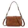 thumbnail image 3 of Wrangler Purse for Women Stylish Shoulder Bag Handbag Crossbody Bag Trendy Western Design Durable Leather, Brown, 3 of 7