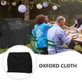 thumbnail image 2 of HOOWIFFY Weatherproof Grill Cover BBQ Grill Cover Black 600D Oxford Fabric 1Pcs, 2 of 7