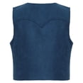 thumbnail image 2 of JanJean Kids Boys Western Cowboy Cowgirl Vest Halloween Holiday Carnival Party Dress Up Role Play Navy Blue 4, 2 of 7