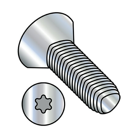 

6-32X5/8 6 Lobe Flat Thread Rolling Screws Thread Rolling Screw Fully Thread Zinc & Wax (Pack Qty 6 000) BC-0610RTF