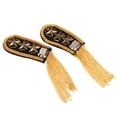 thumbnail image 3 of 2 Pedazos Charretera de Oro Epaulette Insignias de Broche Pin de Traje Hugo Charretera, 3 of 10