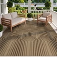 thumbnail image 3 of LOKHOM 8'x10' Faux Jute Outdoor Rugs, Geometric Area Rug for Living Room, Washable Non Slip Indoor Outdoor Carpet for Patio Backyard Bedroom, Multicolor Brown, 3 of 9